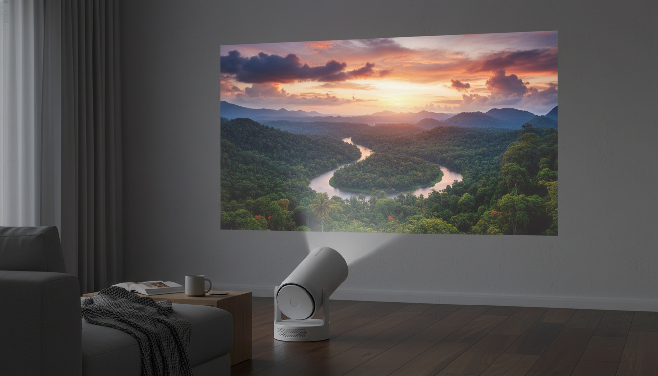 Mini 4K Projector: Android 11, Wi‑Fi, BT 5.4