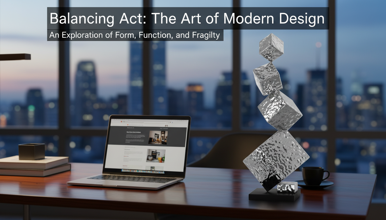 Geometric Stainless Steel Sculpture: Styling & Placement
